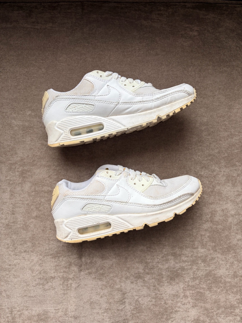 Nike Air Max White Mesh Sneakers